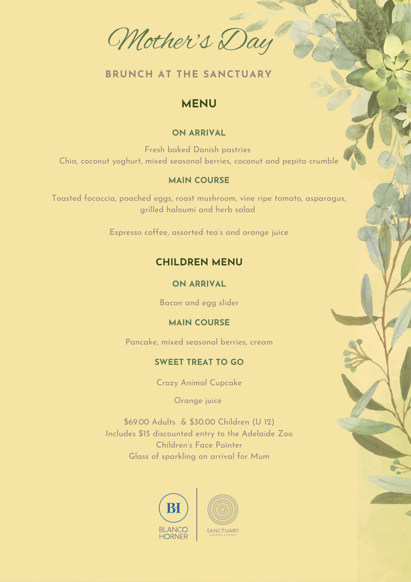 Mother’s Day Brunch at the Sanctuary