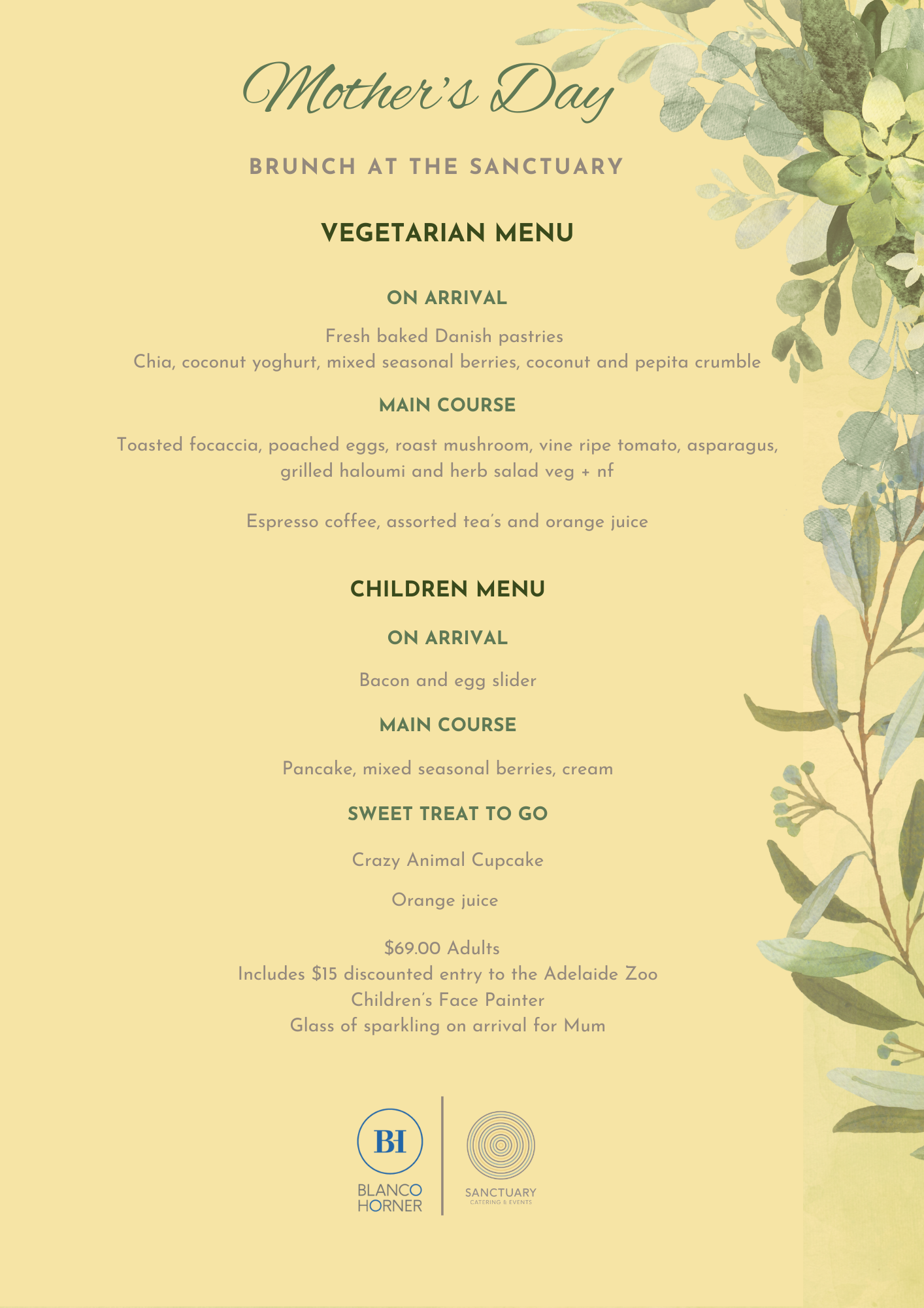 Mother’s Day Brunch at the Sanctuary