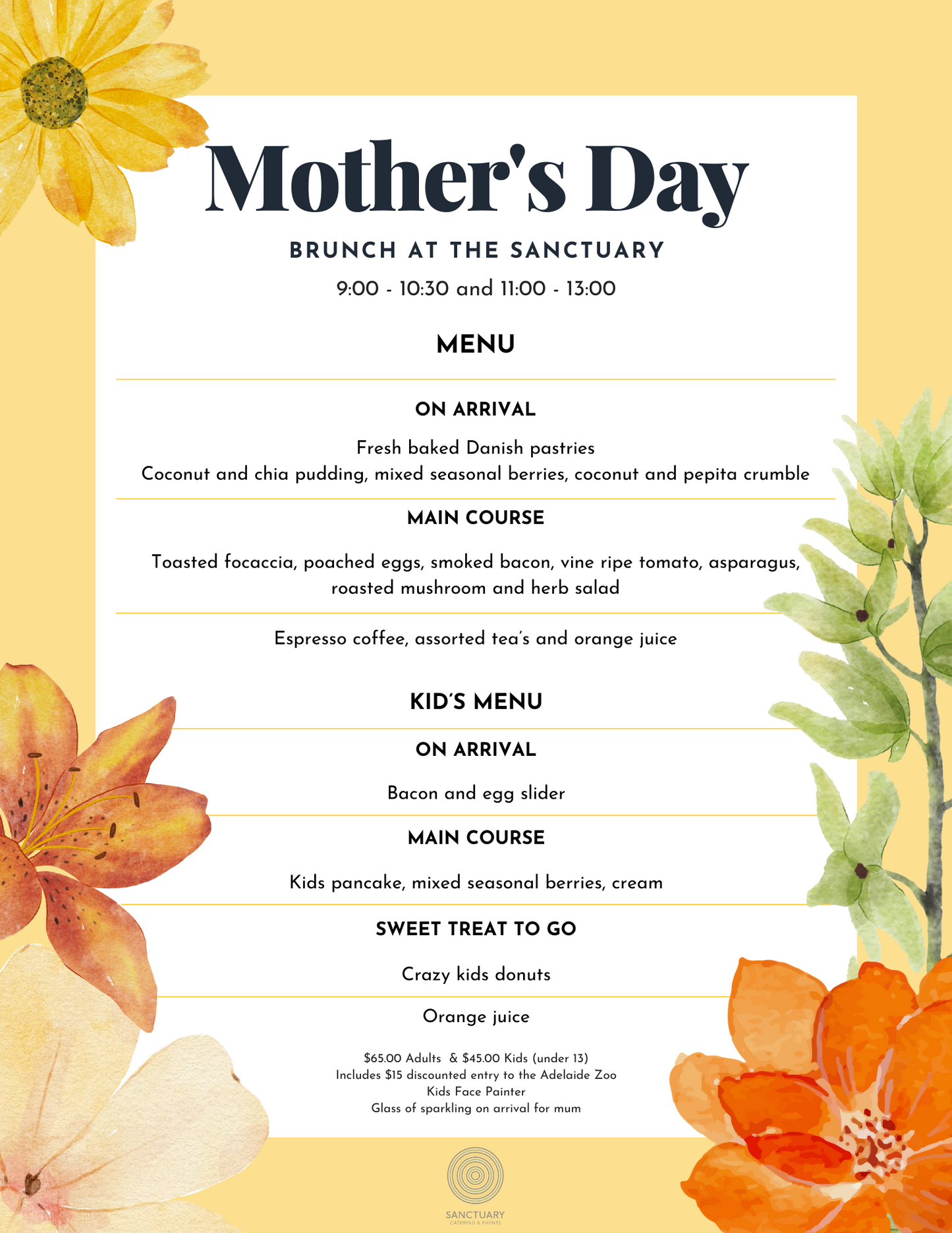 Mother’s Day Brunch at the Sanctuary