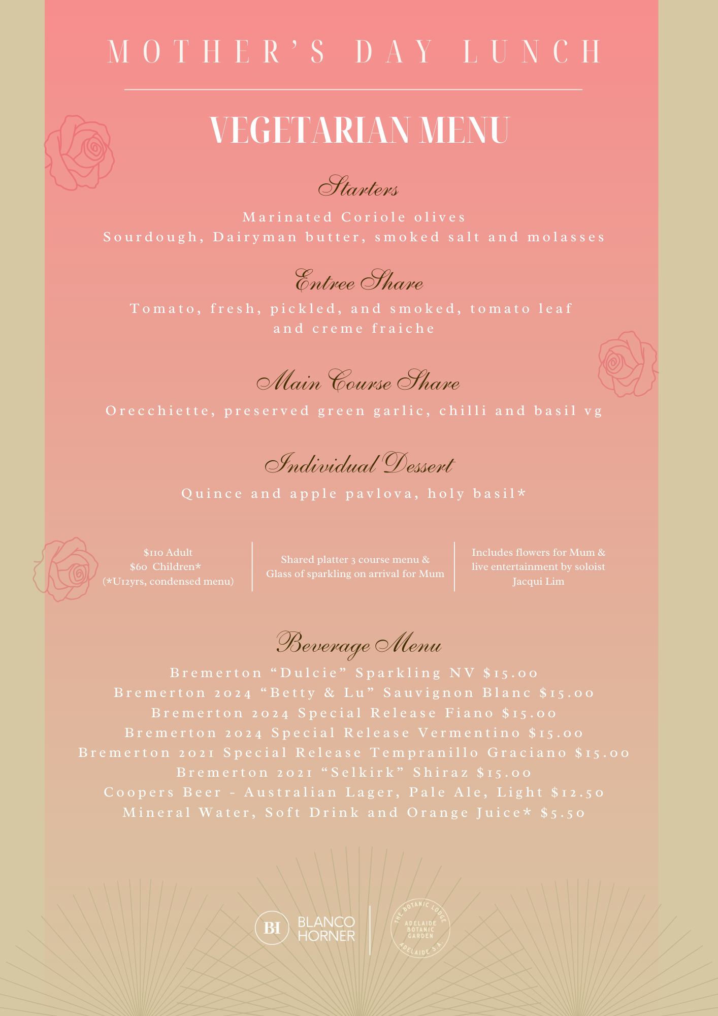Mother’s Day Lunch at the Rose Garden